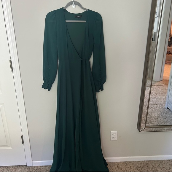 Lulu's Deep Green Maxi Dress - Picture 2 of 8